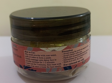 "Rang-gharsh" - Herbal Face Scrub for deep cleansing, exfoliation & glowing skin